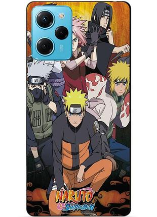 Силиконовый чехол бампер для xiaomi redmi note 12 pro speed edition с рисунком naruto наруто аниме