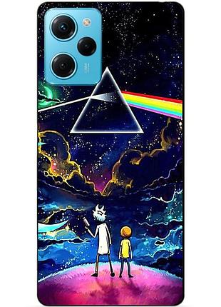 Силиконовый чехол бампер для xiaomi redmi note 12 pro speed edition с рисунком рик и морти rick and morty