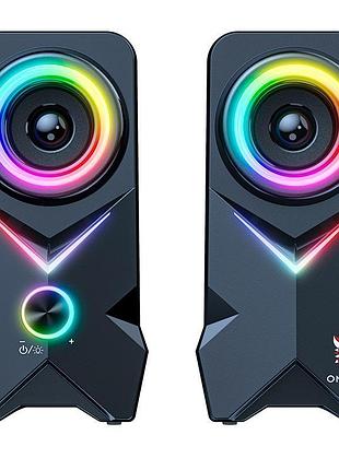 Акустика для пк onikuma l2 rgb |10w, bt/aux/usb|
