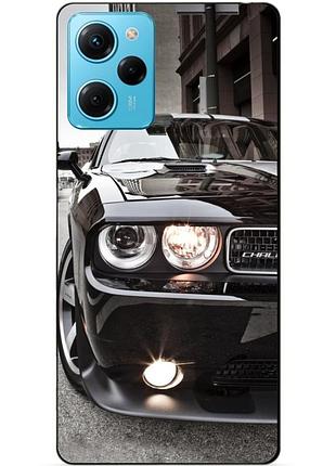 Силиконовый чехол бампер для xiaomi redmi note 12 pro speed edition с рисунком dodge додж машина авто