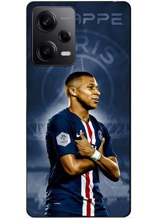 Силиконовый бампер чехол для xiaomi redmi note 12 pro 5g с рисунком мбаппе псж mbappe