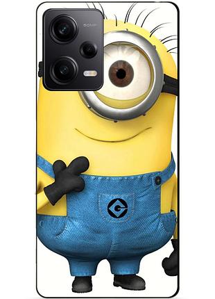 Силиконовый чехол бампер для xiaomi redmi note 12 pro 5g с рисунком миньон кевин minion