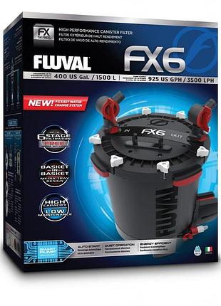 Фильтр hagen fluval fx6 для аквариума наружный пластик металл резина до 1500 л