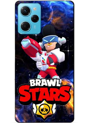Силиконовый чехол бампер для xiaomi redmi note 12 pro speed edition с героем космический бравл булл