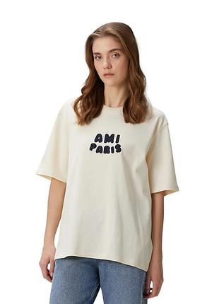 Базова біла футболка ami paris