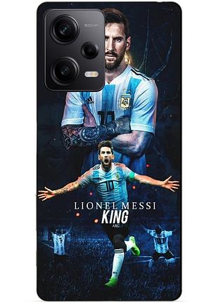 Силиконовый чехол бампер для xiaomi redmi note 12 pro 5g с рисунком messi аргентина месси