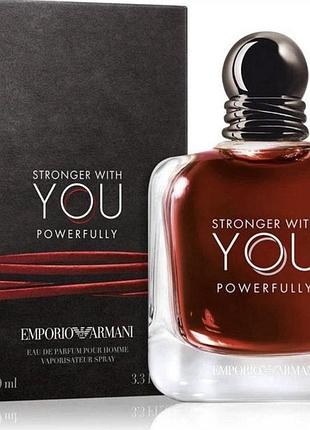 Парфюмированная вода мужская giorgio armani emporio armani stronger with you powerfully, 100 мл