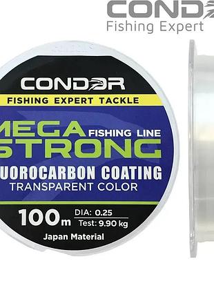 Леска condor megastrong fluorocarbon coating 0.25мм 100м 9,9кг