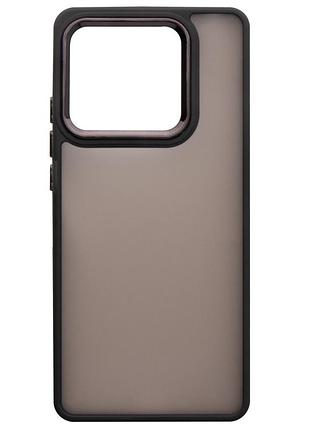 Чехол fiji lens для xiaomi redmi note 13 pro 5g бампер матовый с защитой блока камер black