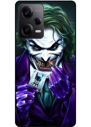 Силиконовый бампер чехол для xiaomi redmi note 12 pro 5g с рисунком joker джокер