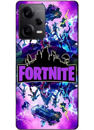 Силіконовий чохол бампер для xiaomi redmi note 12 pro 5g з малюнком fortnite marvel фортнайт марвел
