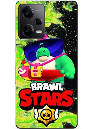 Силиконовый чехол бампер для xiaomi redmi note 12 pro 5g с героем бравл базз