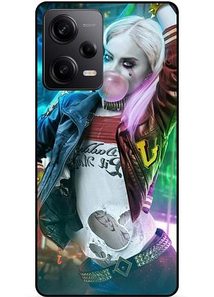 Силиконовый бампер чехол для xiaomi redmi note 12 pro 5g с рисунком harley quinn харли квинн joker