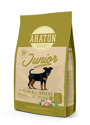 Araton junior all breeds сухий корм для цуценят усіх порід 15 кг