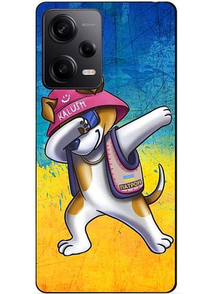 Силиконовый чехол бампер для xiaomi redmi note 12 pro 5g с рисунком пес патрон калуш kalush