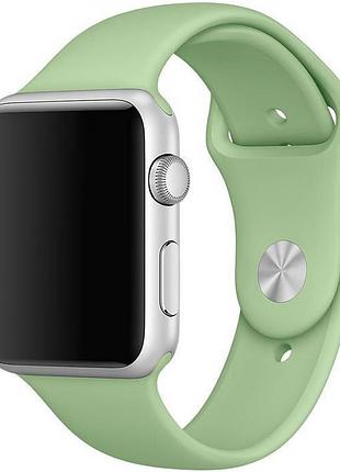 Ремешок для apple watch 42/44/45/46/49 mm sport band mint gum ментоловий мятный m/l