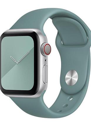 Ремешок для apple watch 42/44/45/46/49 mm sport band cactus зеленый m/l