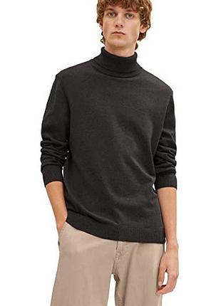 Кофта fine knitted turtle neck 1032304-10617 tom tailor l чорний 1032304-10617
