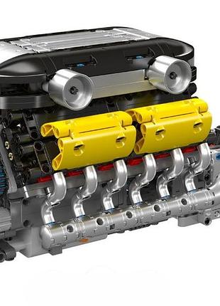 Конструктор двигатель lambo v12 mould king моторизированный детский мотор, 1260деталей