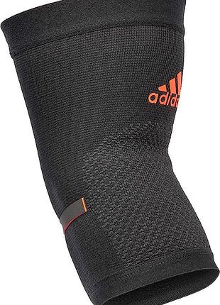 Фіксатор для ліктя адідас оригінал adidas performance elbow support чорний, червоний уні m adsu-13332rd