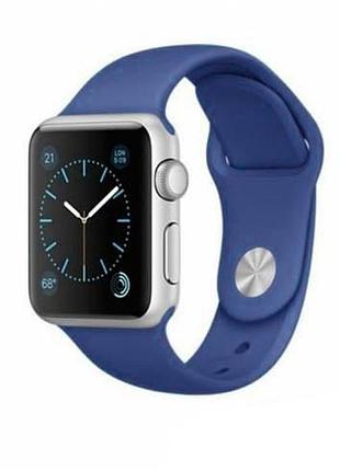 Ремешок для apple watch 42/44/45/46/49 mm sport band blue cobalt синий s/m
