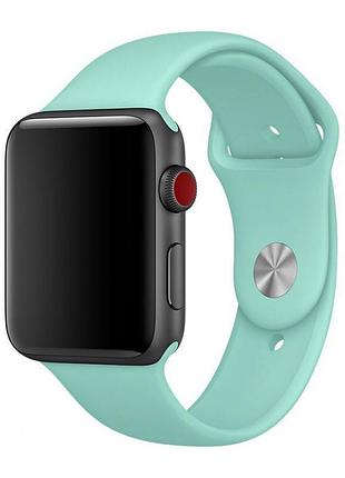 Ремешок для apple watch 42/44/45/46/49 mm sport band marine green бирюзовый s/m