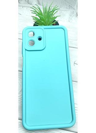 Уценка !!!! чехол shock case для samsung galaxy a07 / a075 бампер силиконовый цвет бирюзовый (уценка)
