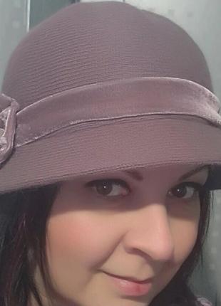 Шапка шляпка зимняя