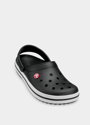 Сабо uni crocband qaq 11016-001-black crocs m10/w12(43-44) чорний 11016-001-black