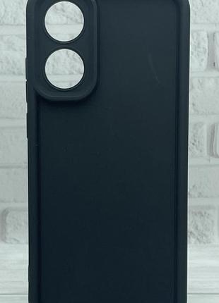 Уценка !!!! чехол shock case для oppo a78 4g бампер силиконовый цвет черный (уценка)