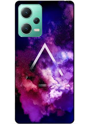 Силиконовый чехол бампер для xiaomi redmi note 12 5g с рисунком космос галактика