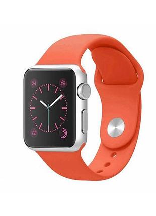 Ремешок для apple watch 42/44/45/46/49 mm sport band apricot оранжевый m/l