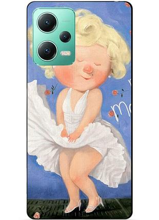 Силиконовый чехол бампер для xiaomi redmi note 12 5g с рисунком мэрилин монро гапчинская marilyn monroe