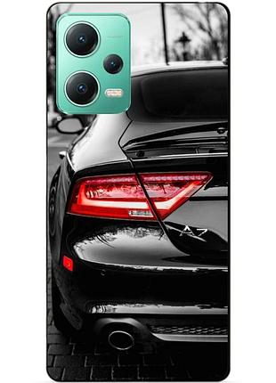 Силиконовый чехол бампер для xiaomi redmi note 12 5g с рисунком audi ауди машина авто