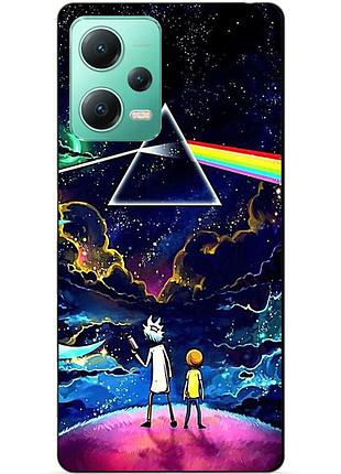 Силіконовий чохол бампер для xiaomi redmi note 12 5g з малюнком рік і морті rick and morty