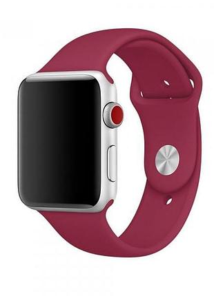 ​ремінець для apple watch 42/44/45/46/49 mm sport band rose red рожево червоний s/m
