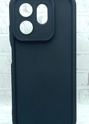 Уценка !!!! чехол shock case для infinix hot 50i (x6531, x6531b) бампер силиконовый черный (уценка)