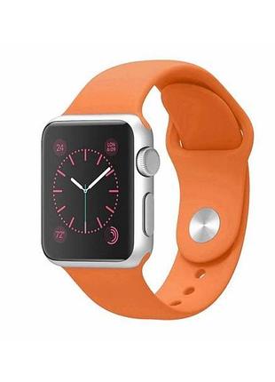 Ремешок для apple watch 42/44/45/46/49 mm sport band orange оранжевый m/l
