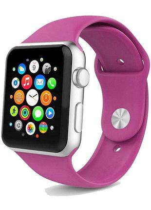 Ремешок для apple watch 42/44/45/46/49 mm sport band dragon fruit розовый m/l