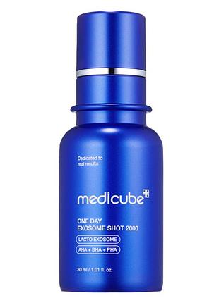 Сыворотка с экзосомами и спикулами для сужения пор medicube one day exosome shot pore ampoule 2000 30 мл