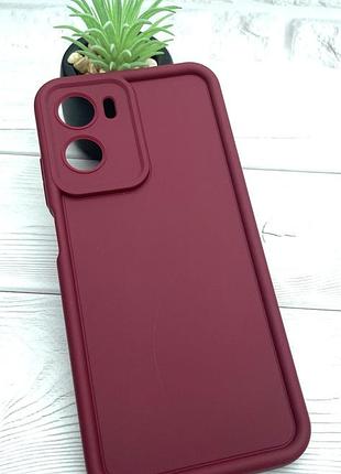 Уценка!!! чехол shock case для motorola g05 бампер силиконовый бордовый (уценка)