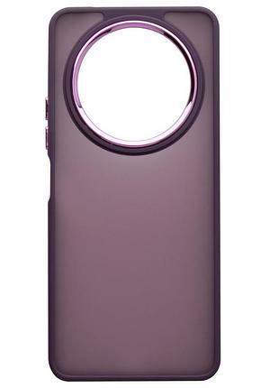 Чохол fiji lens для xiaomi redmi a4 5g бампер матовий з захистом блока камер dark purple