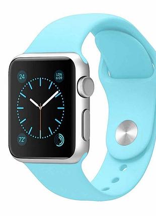 ​ремінець для apple watch 42/44/45/46/49 mm sport band sea blue блакитний m/l