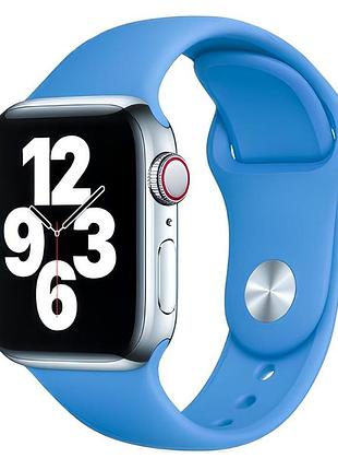 Ремешок для apple watch 42/44/45/46/49 mm sport band capri blue синий m/l