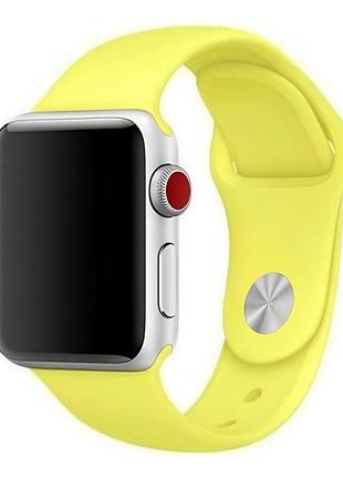 Ремешок для apple watch 42/44/45/46/49 mm sport band flash ярко желтый m/l
