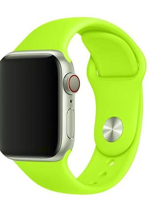 Ремешок для apple watch 42/44/45/46/49 mm sport band juicy green салатовый (lime green) s/m