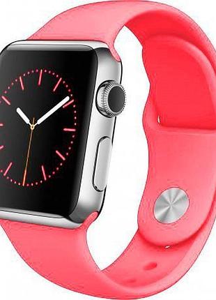 Ремешок для apple watch 42/44/45/46/49 mm sport band coral розовый s/m