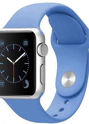 Ремешок для apple watch 42/44/45/46/49 mm sport band denim blue синий s/m