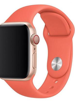 ​ремінець для apple watch 42/44/45/46/49 mm sport band orange clementine помаранчевий s/m
