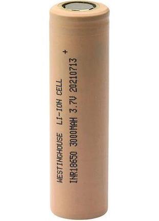 Акумулятор westinghouse icr18650 2500 mah 3.7v li-ion flat top без захисту